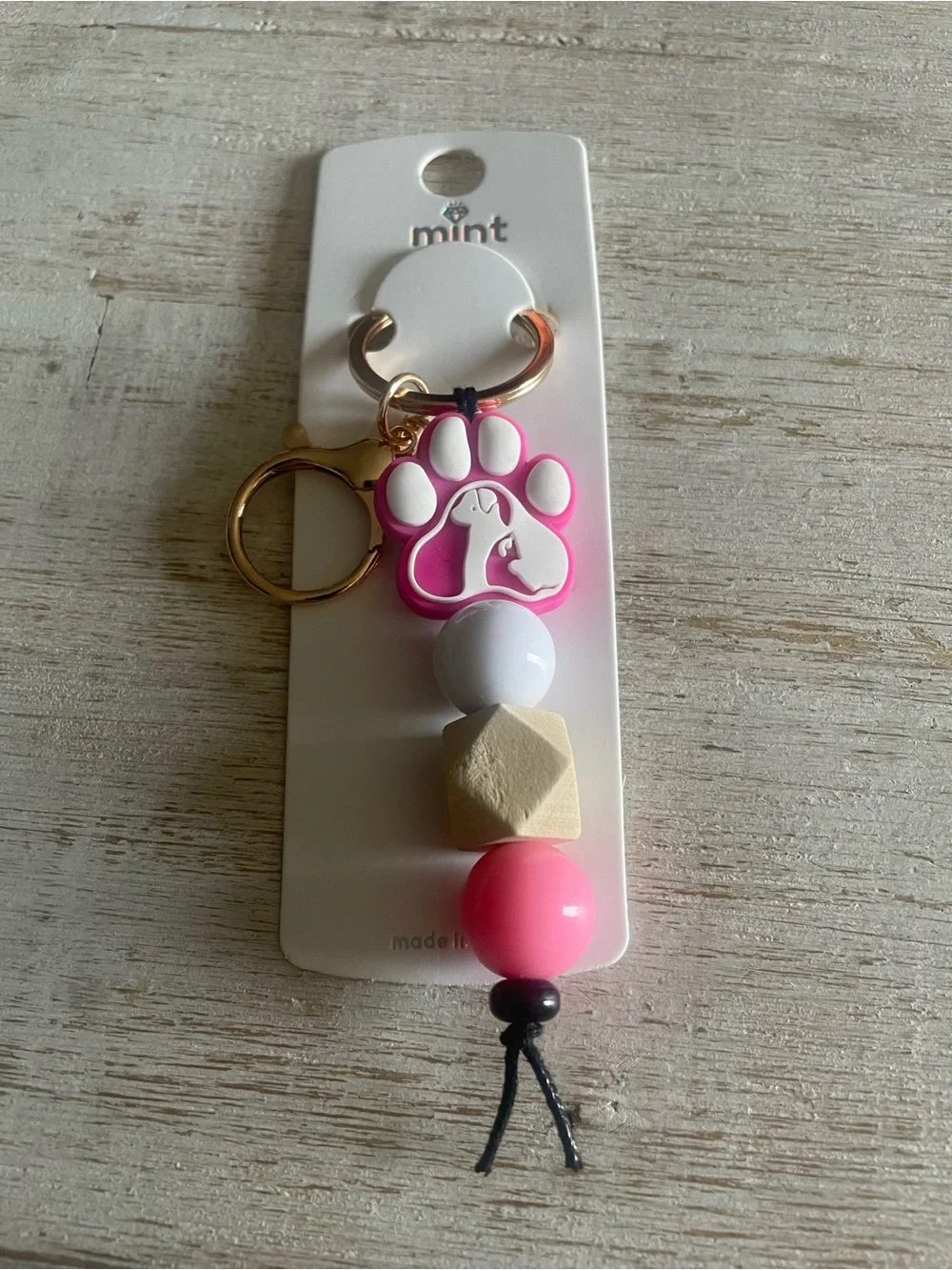 Paw Keychain Bag Charm - Pick One